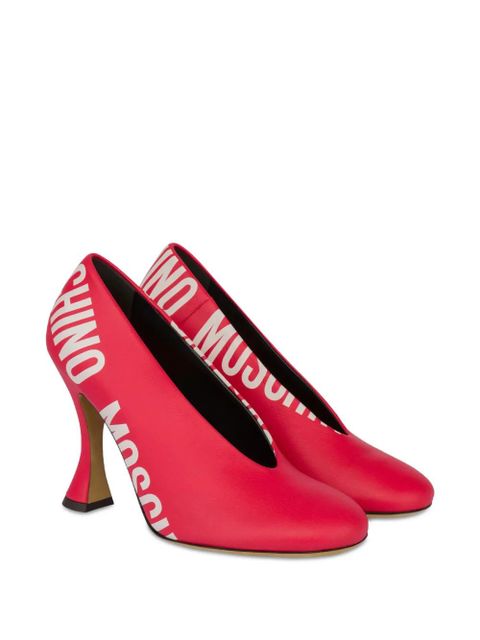 Moschino logo-print pumps - Red - zdjęcie produktu nr 2