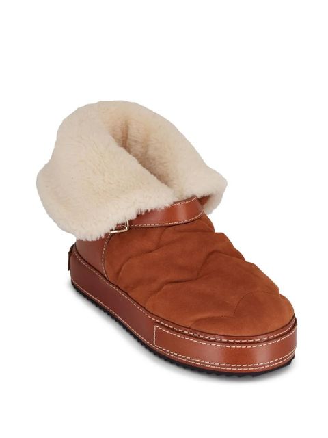 Chloé Maxie shearling boots - Brown - zdjęcie produktu nr 2