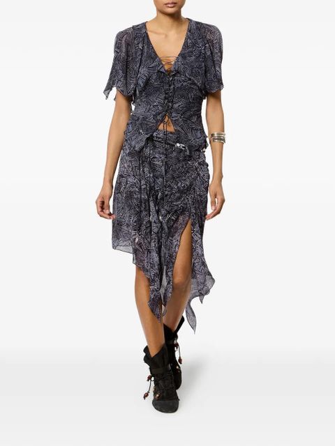 ISABEL MARANT Taylora midi skirt - Black - zdjęcie produktu nr 2