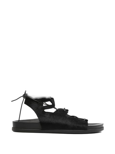 Ancient Greek Sandals trata pony lace-up sandals - Black - zdjęcie produktu nr 1