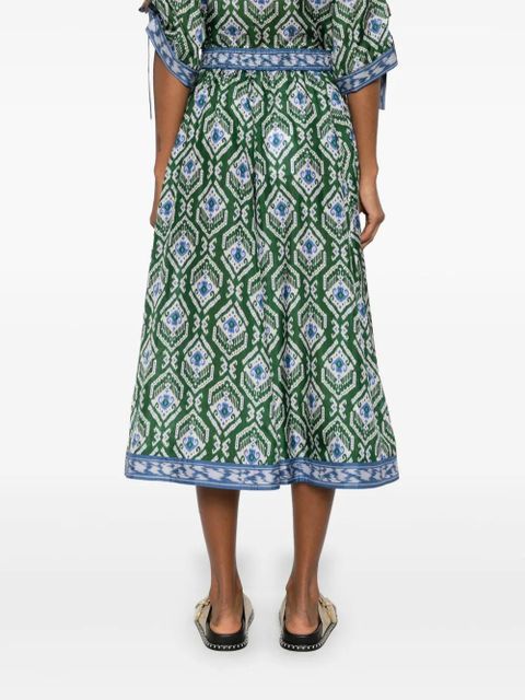 ZIMMERMANN Wylie midi skirt - Green
