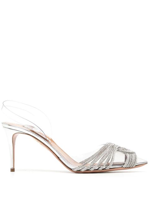 Aquazzura Gatsby Sling pumps - Silver - zdjęcie produktu nr 1