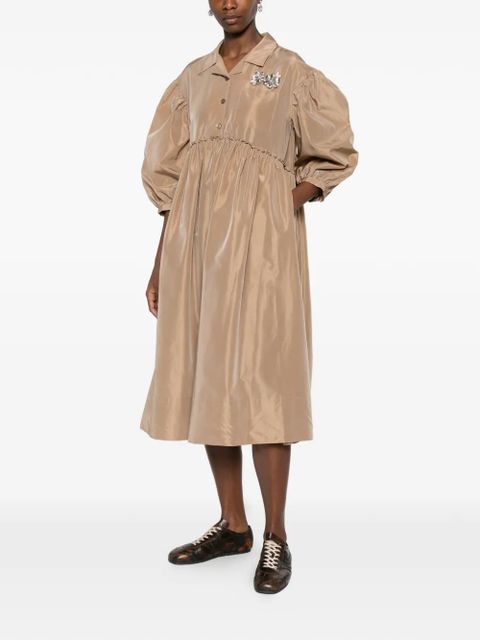 Simone Rocha embellished-detail midi dress - Neutrals - zdjęcie produktu nr 2