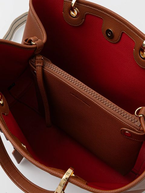 Emporio Armani torebka kolor brązowy EW000360 AF12103