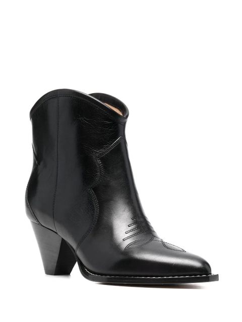 ISABEL MARANT Darizo 70mm leather boots - Black - zdjęcie produktu nr 2