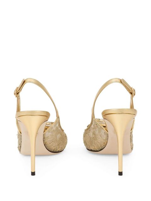 Dolce & Gabbana Rainbow 60mm lace pumps - Gold