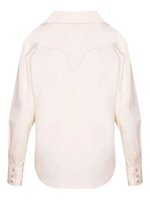 Johanna Ortiz cotton-poplin shirt - Neutrals