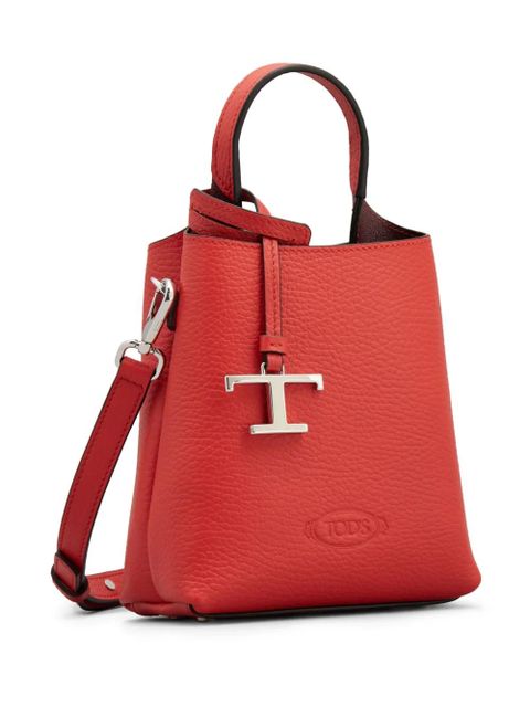 Tod's mini leather tote bag - Red