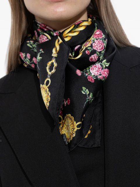 Dolce & Gabbana floral scarf - Black - zdjęcie produktu nr 2