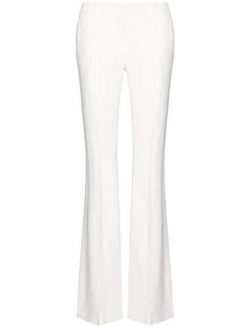 Alexander McQueen mid-rise flared trousers - White - zdjęcie produktu nr 1