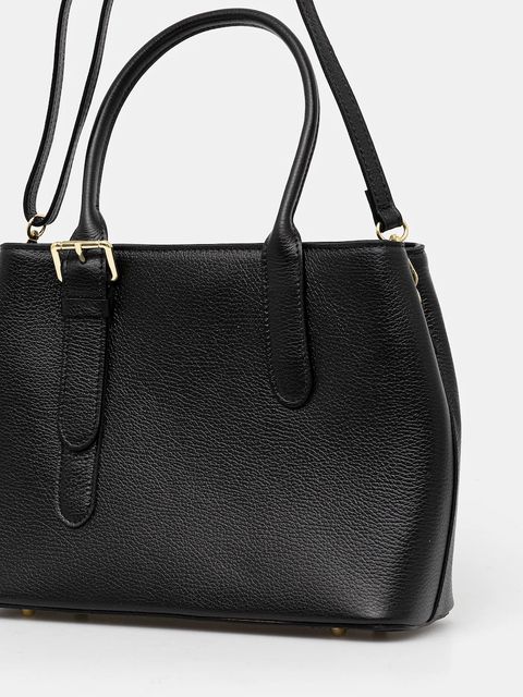 Answear.LAB torebka skórzana kolor czarny - zdjęcie produktu nr 2