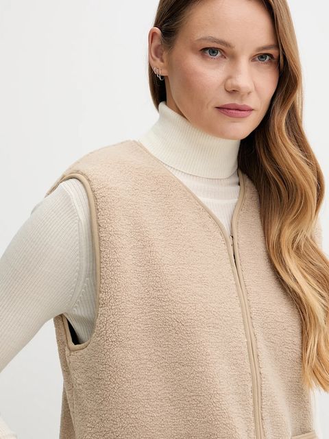 Tommy Hilfiger bezrękawnik kolor zielony przejściowy WW0WW49315