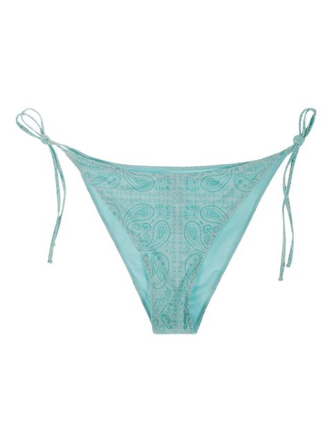 MC2 Saint Barth paisley-print lace-up swim briefs - Blue - zdjęcie produktu nr 1