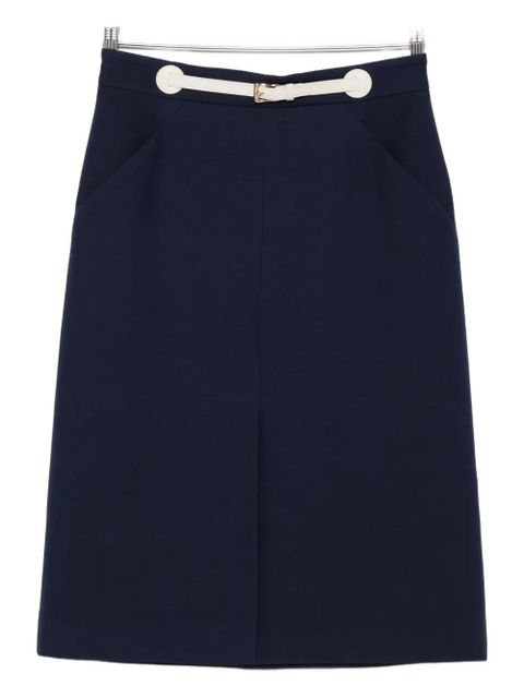 Valentino Garavani belted midi skirt - Blue - zdjęcie produktu nr 2