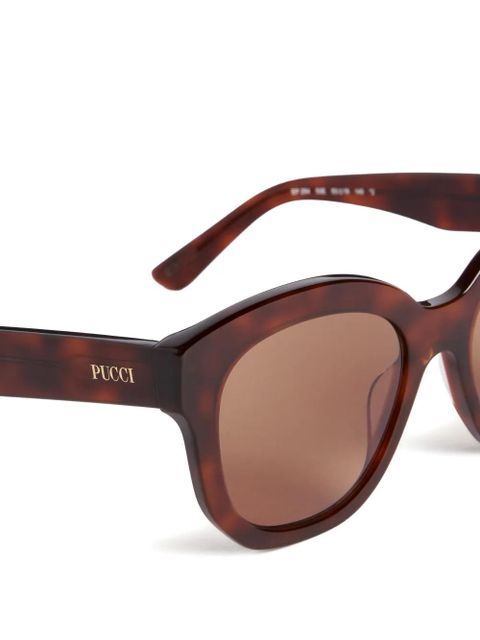 PUCCI oversized sunglasses - Brown
