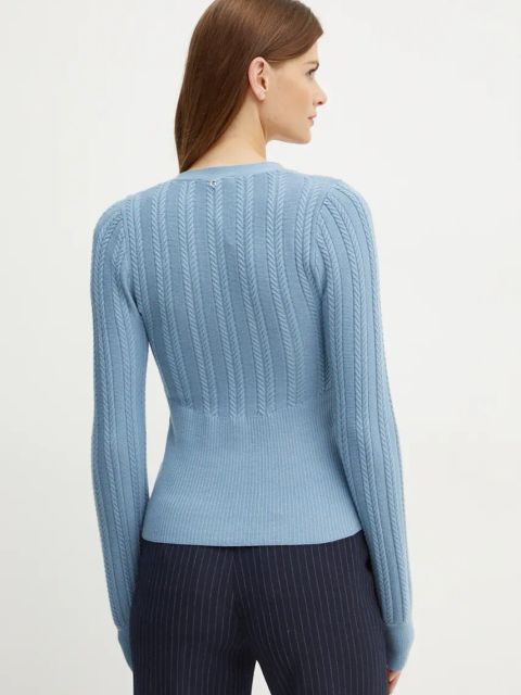 Guess kardigan LIVIA damski kolor niebieski lekki W4BR31 Z2V42