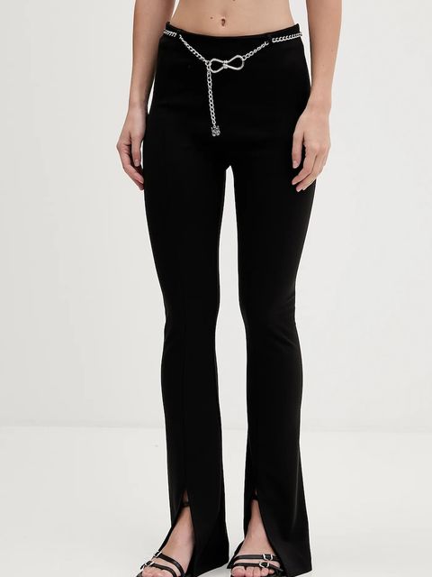 HUGO spodnie damskie kolor czarny dzwony high waist 50546250 - zdjęcie produktu nr 1