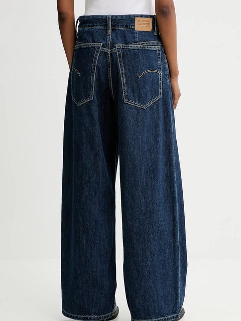 G-Star jeansy Skater High Loose damskie kolor granatowy D25286-D536