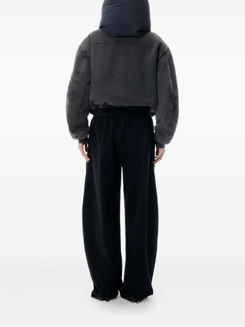Alexander Wang elasticated drawstring track pants - Black