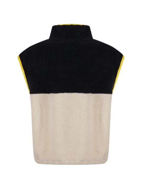 Prada half-button fleece vest - Black