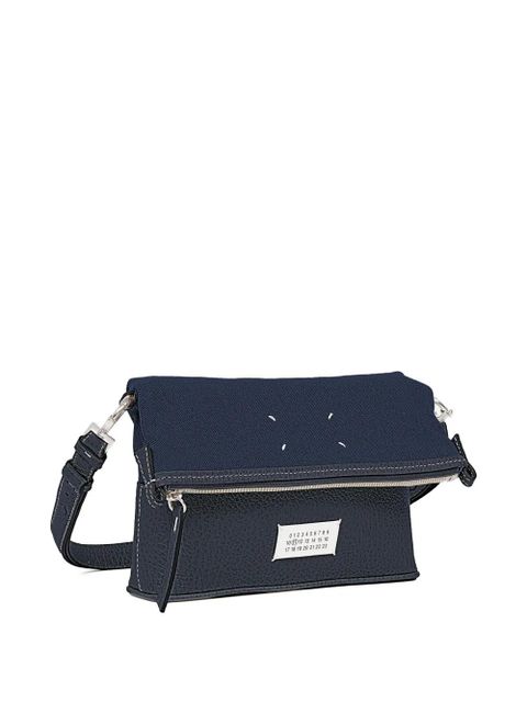 Maison Margiela top-zip leather shoulder bag - Blue
