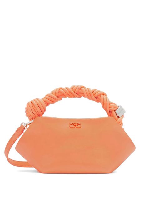 GANNI Bou braided-handle tote bag - Orange - zdjęcie produktu nr 1