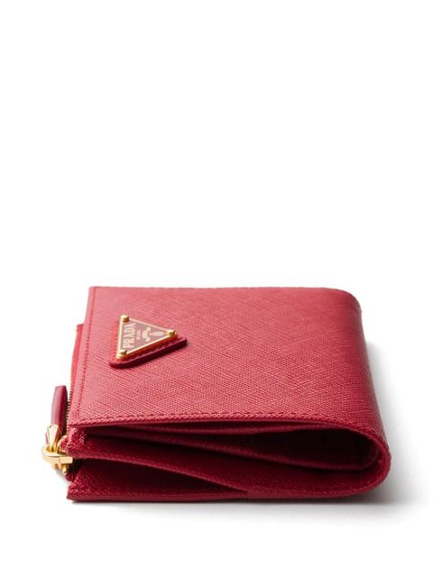 Prada small saffiano leather wallet - Red
