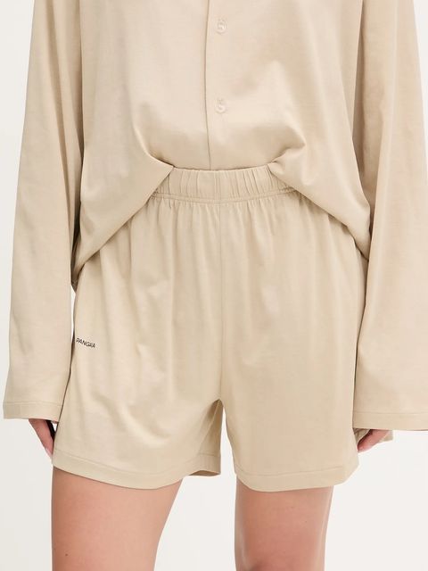 Pangaia piżama bawełniana damska kolor beżowy bawełniana 10002463