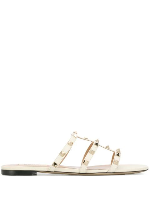Valentino Garavani Rockstud flat sandals - White - zdjęcie produktu nr 1