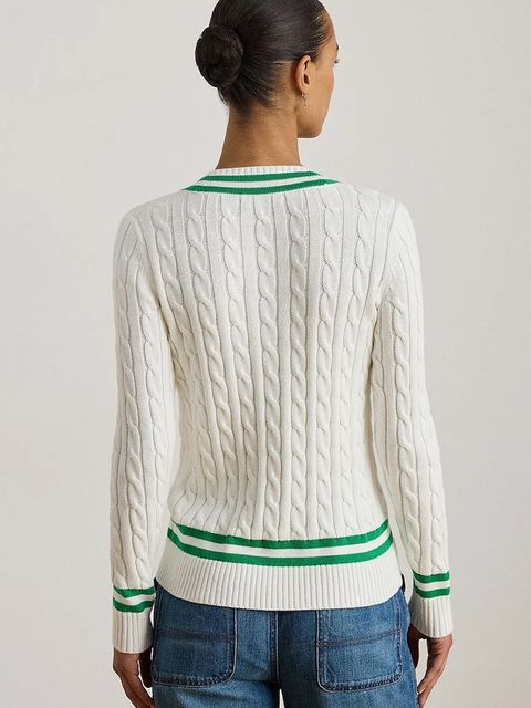 Lauren Ralph Lauren sweter bawełniany damski kolor biały 200P07026