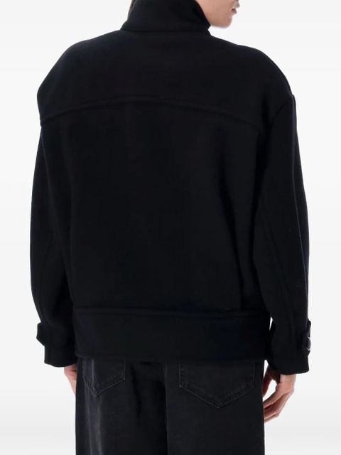 ISABEL MARANT Hanis high-neck button coat - 01BK - zdjęcie produktu nr 2