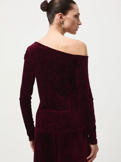 Medicine longsleeve kolor bordowy cold shoulder