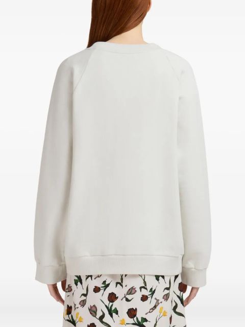 Marni floral-print sweatshirt - White