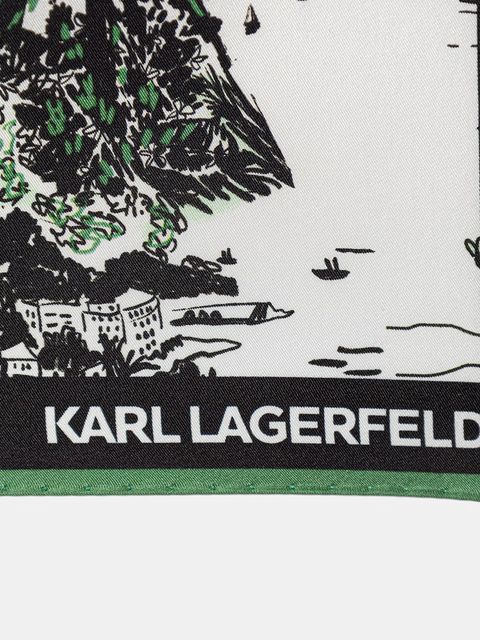 Karl Lagerfeld apaszka damska jedwabna K/SIGNATURE - zdjęcie produktu nr 1