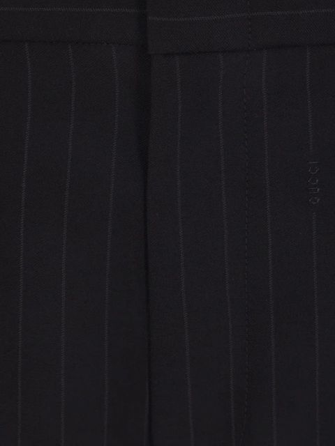 Gucci pinstripe wool jacquard trousers - Black