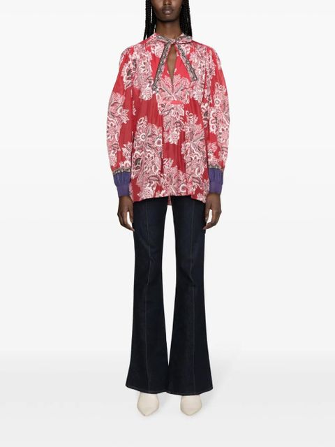 ETRO floral-print blouse - Red - zdjęcie produktu nr 2