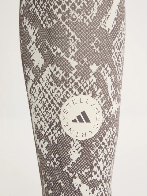 adidas by Stella McCartney legginsy treningowe TruePurpose damskie kolor beżowy wzorzyste JW4556