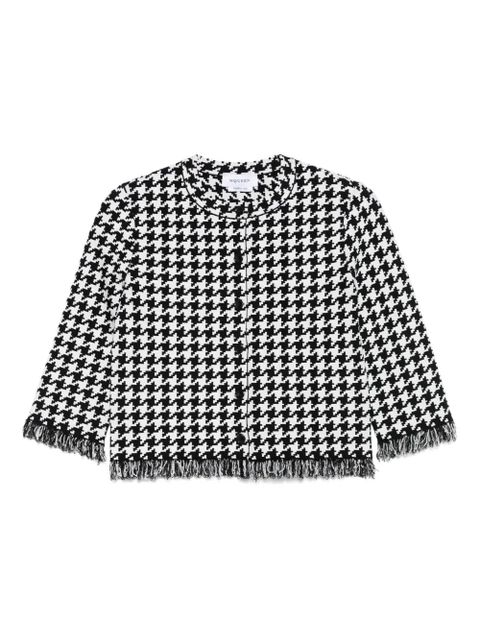 Alexander McQueen houndstooth-pattern jacket - Black - zdjęcie produktu nr 1