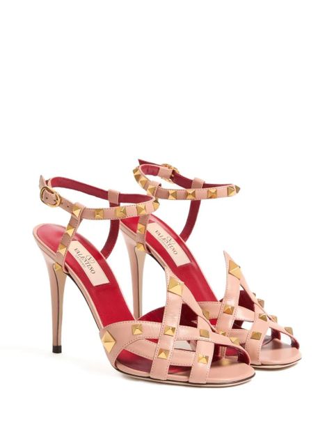 Valentino Garavani 100mm studdy kidskin sandals - Pink - zdjęcie produktu nr 2
