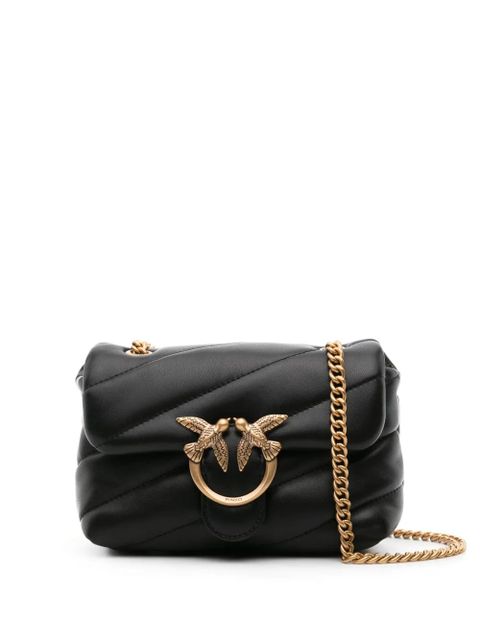 PINKO Love Baby Puff leather crossbody bag - Black - zdjęcie produktu nr 1