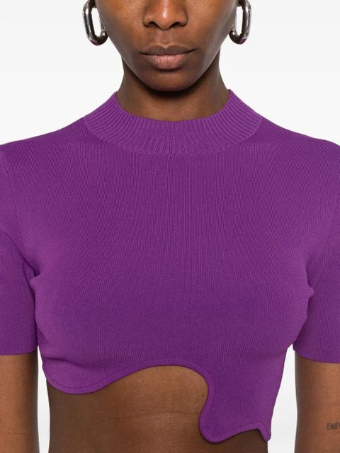 Christopher Esber Maparradita ribbed T-shirt - Purple