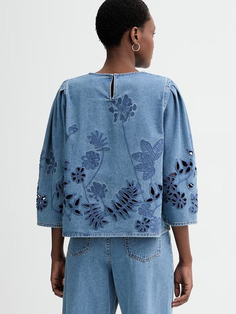 MUNTHE bluzka bawełniana BRAMBLE - zdjęcie produktu nr 2