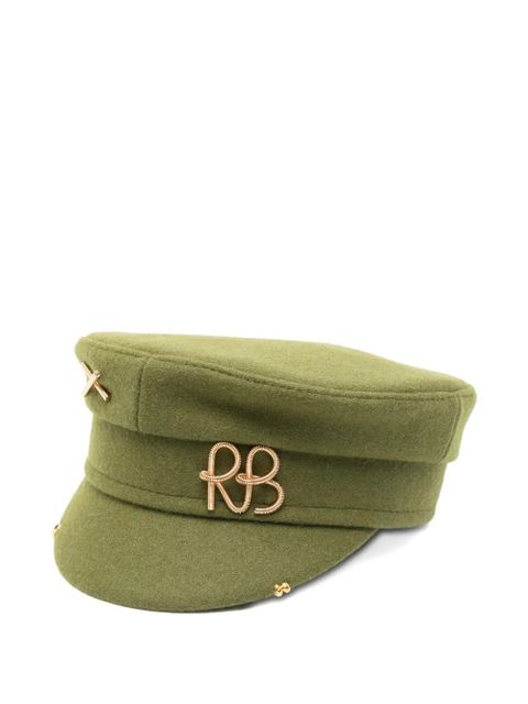 Ruslan Baginskiy logo-embellishment beret - Green - zdjęcie produktu nr 1