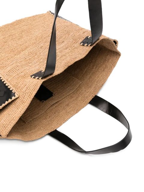 DRAGON DIFFUSION x Sovani leather-trim tote bag - Neutrals