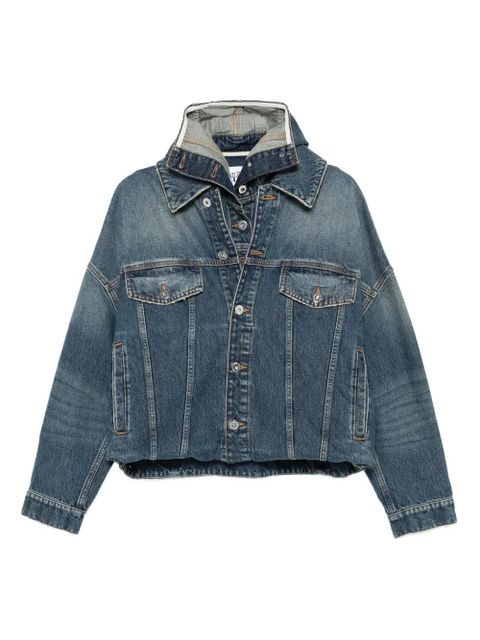 Jean Paul Gaultier hooded denim jacket - Blue - zdjęcie produktu nr 1