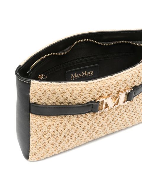 Max Mara Bchmambo clutch bag - Neutrals