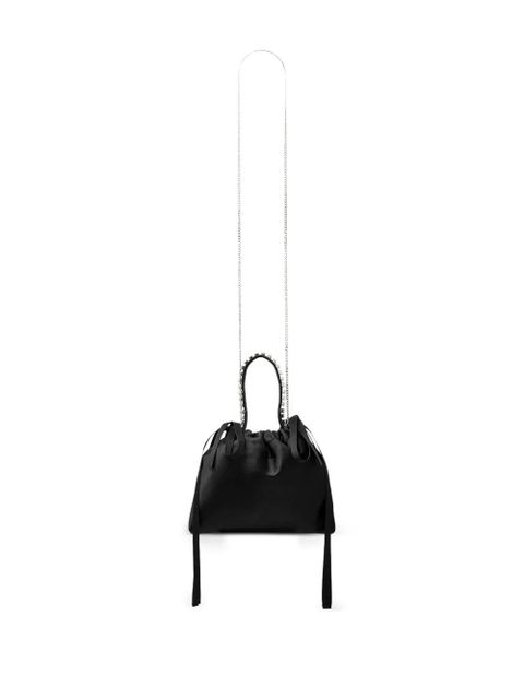 Jimmy Choo crystal-detail drawstring bucket bag - Black - zdjęcie produktu nr 2