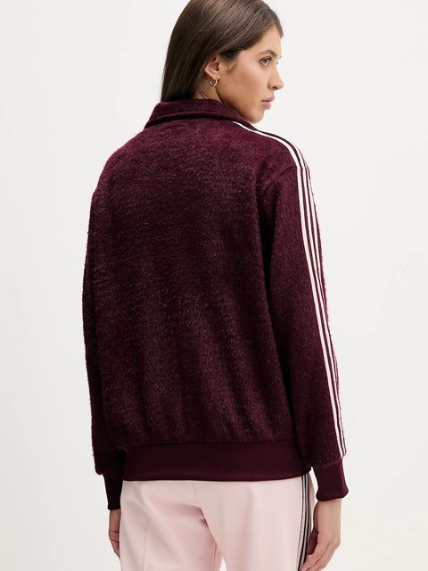adidas Originals bluza Mohair damska kolor bordowy z aplikacją KS0428