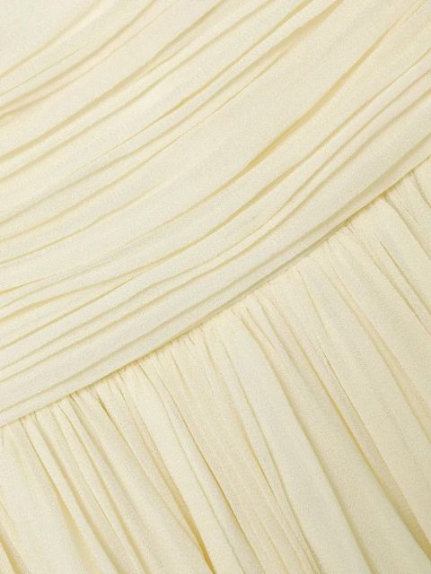 Self-Portrait strapless maxi dress - Yellow