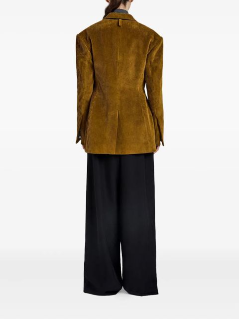 Proenza Schouler single-breasted corduroy blazer - Brown